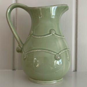 Juliska Berry and Thread pistachio green pitcher. Absolutely Perfect!